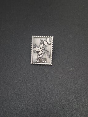 Disney Silver Goofy Stamp Enamel Pin